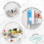 WHYSKO Meal Prep Stainless Steel Mixing Bowls Set, Refrigerator, and Kitchen - Image 7