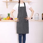 Tosewever 2 Pieces Kitchen Cooking Aprons, Cotton Polyester Blend Adjustable - Image 2