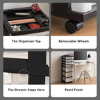IRIS USA Plastic Drawer Storage Organizer Rolling Cart, - Image 8