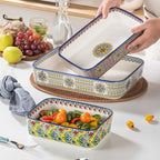 Casserole Dishes for Oven, Ceramic Baking Dishes Set of 3, Rectangular Lasagna - Image 8