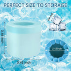 Cylinder Silicone Ice Cube Mold, New 3D Ice Cubes Maker, Decompress Ice Lattice - Image 2