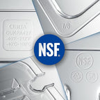 CURTA 6 Pack NSF Food Pan Cover, 1/6 Size Clear Polycarbonate Lid - Image 5