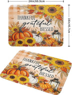 Giwawa Autumn Pumpkins Dish Drying Mat - Image 2