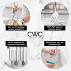 COOK WITH COLOR Silicone Cooking Utensils, Kitchen Utensil Set, Cooking Utensils - Image 3