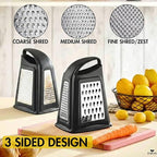 Hakan Grater, Chop and Peel Set | Handheld 3-Sided Grater - Image 4