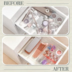 STORi SimpleSort Drawer Organizer Bins 6 pc Set, Bathroom Organizers and Storage - Image 6