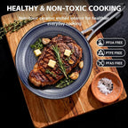 Ammeloo Hybrid Tri-Ply Stainless Steel Frying Pan Set, Non Stick Frying Pans - Image 5