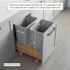 Dowell 2 Pack Wastebasket Trash Can Container, Plastic Garbage Bin, - Image 4