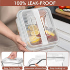 Razab 17 Cups / 132 Oz / 3900ml Large Glass Food Storage Containers - Image 4