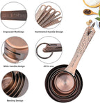 Measuring Cups and Spoons Set 14, Copper Measuring Cups and Spoons Set - Image 6