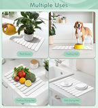 Large Stone Dish Drying Mat for Kitchen Counter, Quick Dry Diatomaceous Earth - Image 7