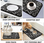 Coffee Bar Mat Accessories for Countertop Super Absorbent Anti-Slip Silicone - Image 2