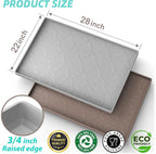 SIKADEER 28" x 22" Under Sink Mat Waterproof, Silicone Mat Kitchen Drawer Shelf - Image 3