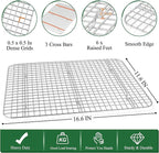 P&P CHEF 17.5 Inch Baking Sheet and Rack Set, Stainless Steel Cookie Sheets - Image 3