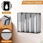 Wall Mount Portion Sauce Cup Lid Organizer 4 Compartments Iron Sauce Cup - Image 3