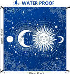 WIWIGO Beach Blanket Waterproof Sandproof Beach Mat 79" X 83"/10'x9'for 2-8 - Image 2