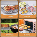Cooling Rack for Baking 3 Tiers, Stainless Steel Baking Cooking Cooling Racks - Image 6