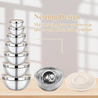 7 Piece Stainless Steel Mixing Bowls - Image 8