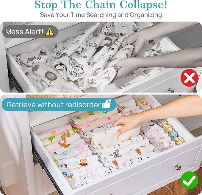 Vtopmart 8 Pack Drawer Dividers - Image 8