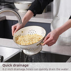 Metal Colander Set of 3, Strainer Basket - Image 3