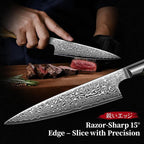 TIVOLI Damascus Kitchen Utility Knife - Image 5