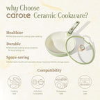 CAROTE 25-Piece Ceramic Cookware Set, Nonstick Pots and Pans Set - Image 8