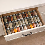 AOZITA 24 Pcs Glass Spice Jars - 4oz Empty Square Spice Bottles Containers - Image 7