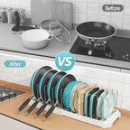 Pots and Pans Organizer for under Cabinet, Pan Pot Organizers inside Cabinet - Image 6