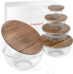 Set of 5 Nesting Glass Bowls - Image 9