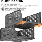 Pinkpum 8 Pack Closet Organizers and Storage Plastic Stackable Storage Bins - Image 8