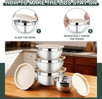 5 Piece Stainless Steel Mixing Bowls - Image 6
