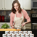 Spring Chef Stainless Steel Magnetic Measuring Spoons Set of 8 - Image 5