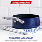 Blue Diamond Nonstick 2QT Saucepan - Image 2