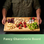 Allsum 20x14" Extra Large Bamboo Cutting Boards - Image 4