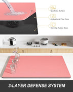 Rnivvi Dish Drying Mat for Kitchen Counter, 12 x 19" Super Absorbent Drainer - Image 4