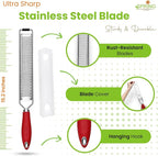 Spring Chef Stainless Steel Lemon Zester Grater - Image 4