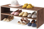 Whitmor Wood Stackable 2-Shelf Shoe Rack, 31 inches by Whitmor