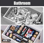 Plastic Drawer Organizers, Bathroom and Vanity Organizer Plastic Tray, Makeup - Image 7