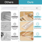 Vtopmart 8 Pack Shallow Drawer Dividers, 2.36" High 12.5"-20.8" Adjustable - Image 8