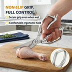 Heavy Duty Kitchen Shears for Bone Cutting, 2 Pack Ultra Sharp Poultry Scissors - Image 4