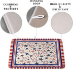 Happy 4th of July Patriotic Dish Drying Mat 16 x 18 Inch US Independence Day - Image 3