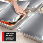 Stock Your Home 9x13 Disposable Baking Pan Covers Heavy-Duty Aluminum Cake Pans - Image 6