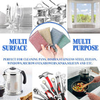 6pcs Stainless Steel Scrubber 2pcs Heavy Duty Scrub Sponges 1pcs Dish Clean - Image 5