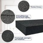 Krisler 8pc Black Carborundum Sponge Nano Emery Sponges Caspian Stone Pot Clean - Image 4
