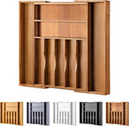 Large Premium Acacia Silverware Organizer by oridom