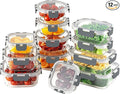 HOMBERKING 24pc Borosilicate Glass Food Storage Containers by HOMBERKING