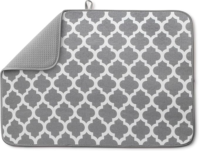 Bellemain XL Dish Mat 24" x 17" Microfiber Dish Drying Mat, Super absorbent by Bellemain