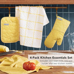 KITCHENAID Quilted Cotton Terry Cloth Oven Mitt, Pot Holder, Kitchen Towel - Image 3