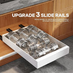 Seinloes 2 Pack Expandable Pull Out Cabinet Organizer 21" Deep - Image 6