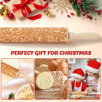 Christmas Gifts Wooden Embossed Rolling Pin - Image 7